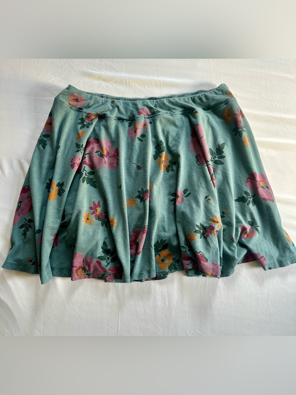 Toad & Co Birdie Floral Swing A-Line Knit Skort | XL